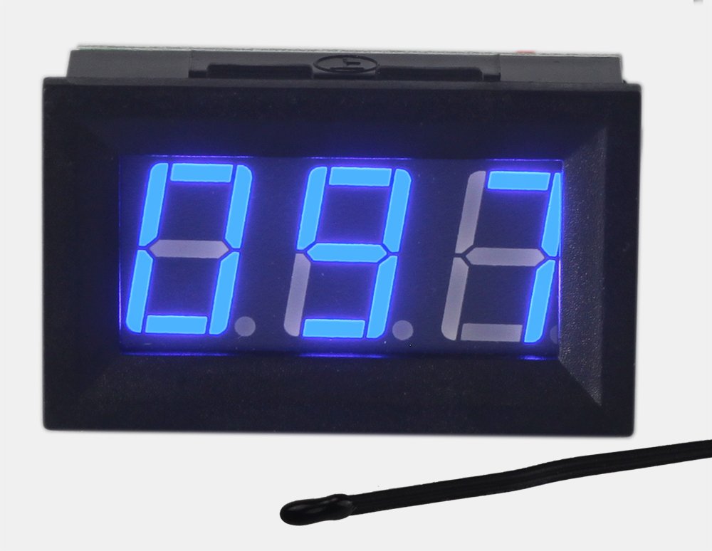 UCTRONICS 0-167°F Fahrenheit Digital Temperature Meter Blue LED
